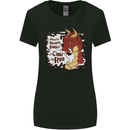 When a Dragon Smiles Fantasy RPG Womens Wider Cut T-Shirt Black