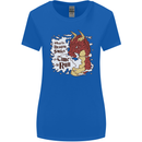 When a Dragon Smiles Fantasy RPG Womens Wider Cut T-Shirt Royal Blue