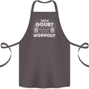 When in Doubt Workout Gym Training Top Cotton Apron 100% Organic Dark Grey