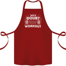 When in Doubt Workout Gym Training Top Cotton Apron 100% Organic Maroon