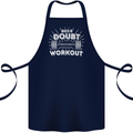 When in Doubt Workout Gym Training Top Cotton Apron 100% Organic Navy Blue