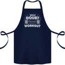 When in Doubt Workout Gym Training Top Cotton Apron 100% Organic Navy Blue