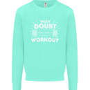 When in Doubt Workout Gym Training Top Mens Sweatshirt Jumper Peppermint