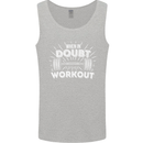 When in Doubt Workout Gym Training Top Mens Vest Tank Top Sports Grey