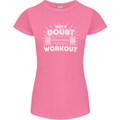 When in Doubt Workout Gym Training Top Womens Petite Cut T-Shirt Azalea