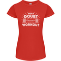 When in Doubt Workout Gym Training Top Womens Petite Cut T-Shirt Red