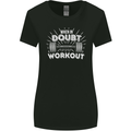 When in Doubt Workout Gym Training Top Womens Wider Cut T-Shirt Black