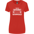 When in Doubt Workout Gym Training Top Womens Wider Cut T-Shirt Red