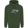 Where Are the Sharks? Scuba Diving Diver Childrens Kids Hoodie Forest Green