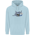 Where Are the Sharks? Scuba Diving Diver Childrens Kids Hoodie Light Blue