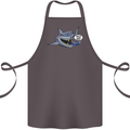 Where Are the Sharks? Scuba Diving Diver Cotton Apron 100% Organic Dark Grey