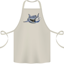 Where Are the Sharks? Scuba Diving Diver Cotton Apron 100% Organic Natural