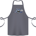 Where Are the Sharks? Scuba Diving Diver Cotton Apron 100% Organic Steel