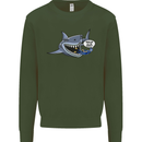Where Are the Sharks? Scuba Diving Diver Kids Sweatshirt Jumper Forest Green