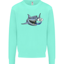 Where Are the Sharks? Scuba Diving Diver Kids Sweatshirt Jumper Peppermint
