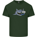 Where Are the Sharks? Scuba Diving Diver Mens Cotton T-Shirt Tee Top Forest Green