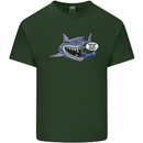 Where Are the Sharks? Scuba Diving Diver Mens Cotton T-Shirt Tee Top Forest Green