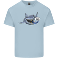 Where Are the Sharks? Scuba Diving Diver Mens Cotton T-Shirt Tee Top Light Blue