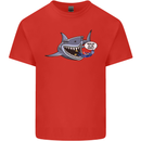 Where Are the Sharks? Scuba Diving Diver Mens Cotton T-Shirt Tee Top Red