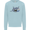 Where Are the Sharks? Scuba Diving Diver Mens Sweatshirt Jumper Light Blue