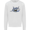 Where Are the Sharks? Scuba Diving Diver Mens Sweatshirt Jumper White