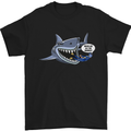 Where Are the Sharks? Scuba Diving Diver Mens T-Shirt Cotton Gildan Black