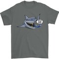 Where Are the Sharks? Scuba Diving Diver Mens T-Shirt Cotton Gildan Charcoal