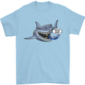 Where Are the Sharks? Scuba Diving Diver Mens T-Shirt Cotton Gildan Light Blue