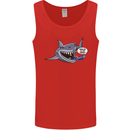 Where Are the Sharks? Scuba Diving Diver Mens Vest Tank Top Red