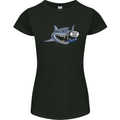 Where Are the Sharks? Scuba Diving Diver Womens Petite Cut T-Shirt Black