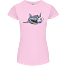 Where Are the Sharks? Scuba Diving Diver Womens Petite Cut T-Shirt Light Pink