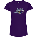 Where Are the Sharks? Scuba Diving Diver Womens Petite Cut T-Shirt Purple