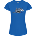 Where Are the Sharks? Scuba Diving Diver Womens Petite Cut T-Shirt Royal Blue