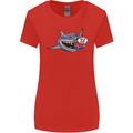 Where Are the Sharks? Scuba Diving Diver Womens Wider Cut T-Shirt Red