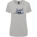Where Are the Sharks? Scuba Diving Diver Womens Wider Cut T-Shirt Sports Grey