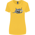 Where Are the Sharks? Scuba Diving Diver Womens Wider Cut T-Shirt Yellow