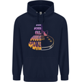 Where Words Fail Music Speaks Guitar Rock Childrens Kids Hoodie Navy Blue