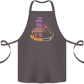 Where Words Fail Music Speaks Guitar Rock Cotton Apron 100% Organic Dark Grey
