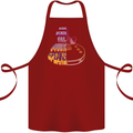 Where Words Fail Music Speaks Guitar Rock Cotton Apron 100% Organic Maroon
