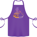 Where Words Fail Music Speaks Guitar Rock Cotton Apron 100% Organic Purple