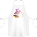 Where Words Fail Music Speaks Guitar Rock Cotton Apron 100% Organic White