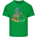 Where Words Fail Music Speaks Guitar Rock Kids T-Shirt Childrens Irish Green