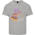 Where Words Fail Music Speaks Guitar Rock Kids T-Shirt Childrens Sports Grey