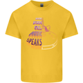 Where Words Fail Music Speaks Guitar Rock Kids T-Shirt Childrens Yellow