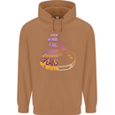 Where Words Fail Music Speaks Guitar Rock Mens 80% Cotton Hoodie Caramel Latte