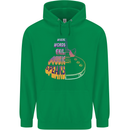 Where Words Fail Music Speaks Guitar Rock Mens 80% Cotton Hoodie Irish Green