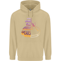 Where Words Fail Music Speaks Guitar Rock Mens 80% Cotton Hoodie Sand