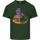 Where Words Fail Music Speaks Guitar Rock Mens Cotton T-Shirt Tee Top Forest Green