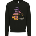 Where Words Fail Music Speaks Guitar Rock Mens Sweatshirt Jumper Black