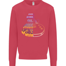 Where Words Fail Music Speaks Guitar Rock Mens Sweatshirt Jumper Heliconia